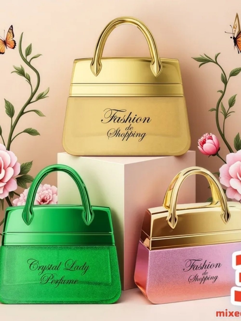 New! Sealed 3pc Oriental Fragrance  Mini Handbag Fragrance